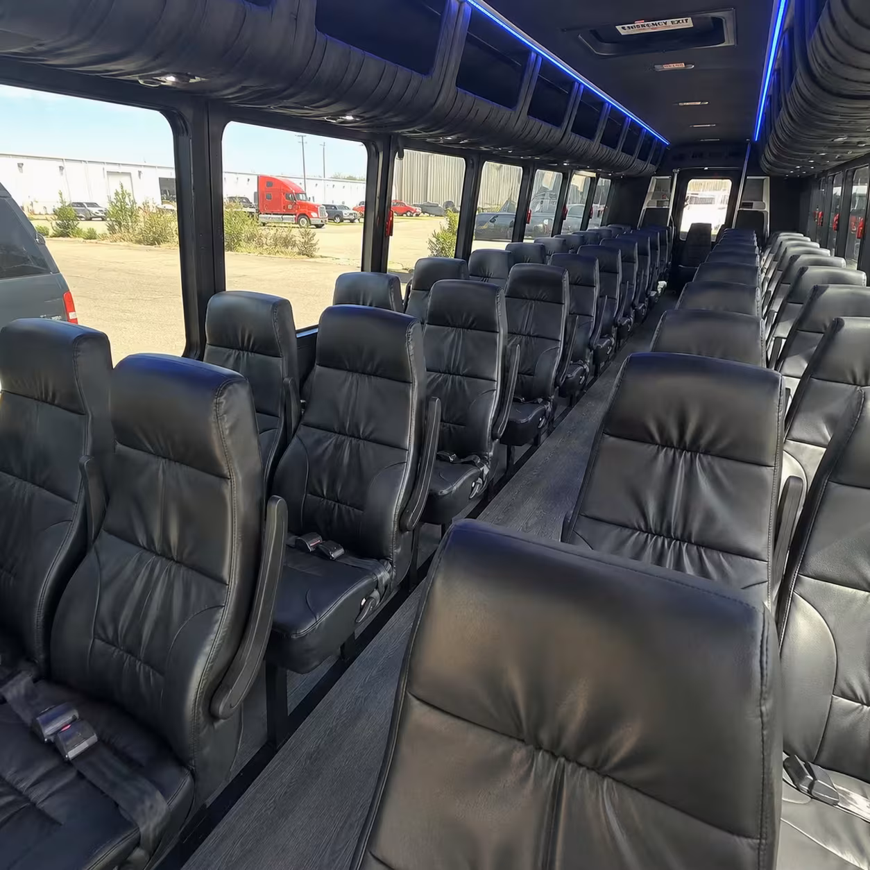 25 passenger minibus interior