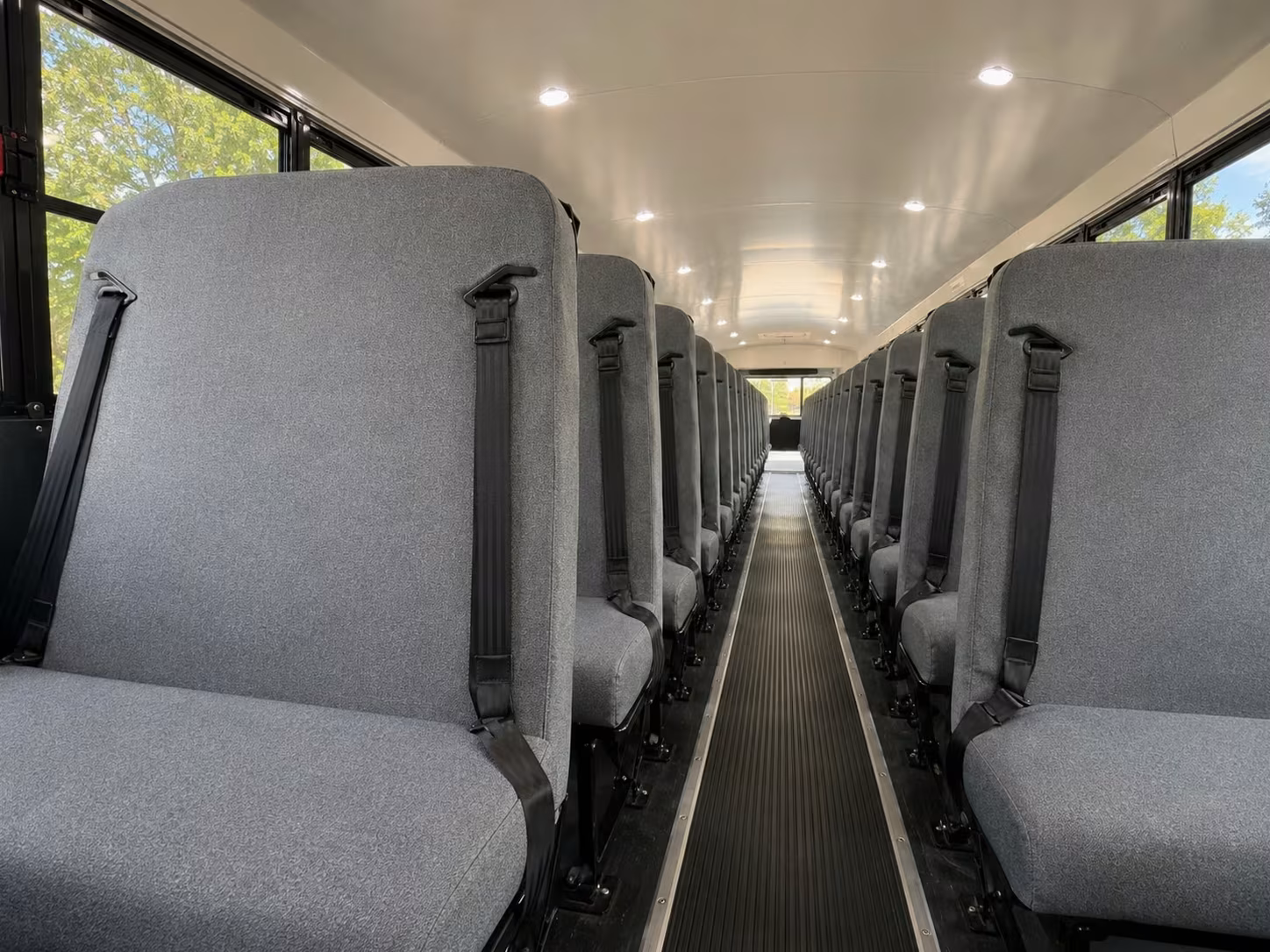 school bus inside