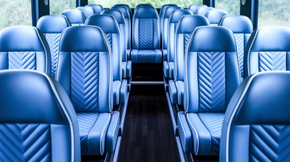 apple valley 15 passenger minibus interior