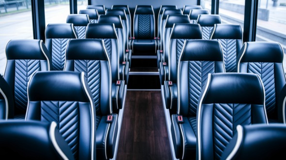 apple valley 18 passenger minibus inside
