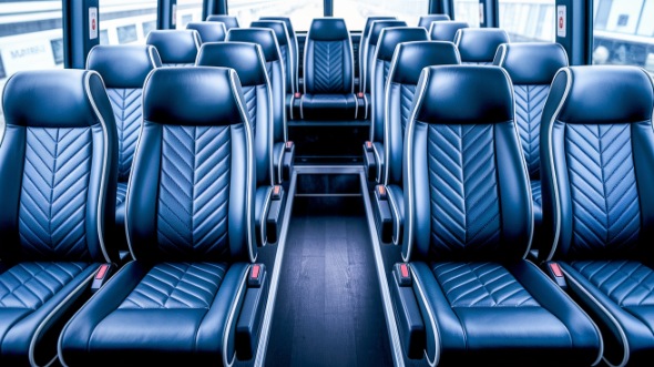 apple valley 20 passenger minibus inside