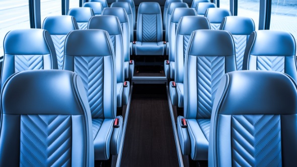apple valley 28 passenger minibus inside