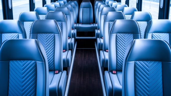 apple valley 35 passenger minibus inside