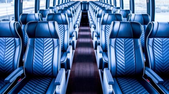 apple valley 55 passenger charter bus inside