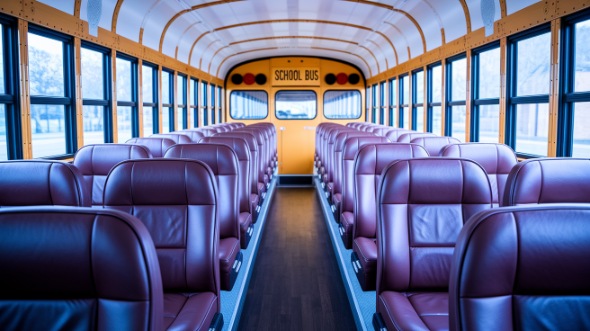 school bus rental interior apple valley