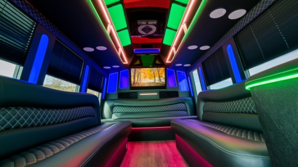 sprinter limo rental interior apple valley
